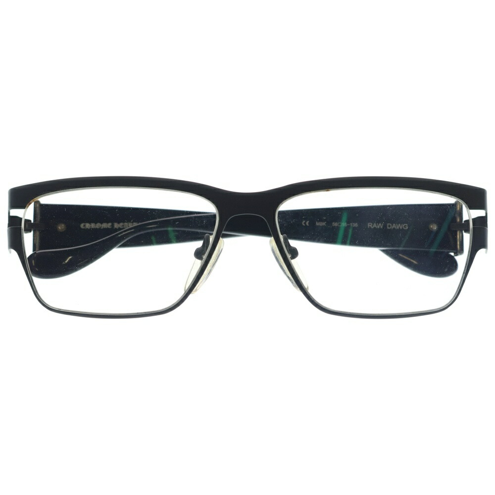 CHROME HEARTS(クロムハーツ) RAW DANG CH足し加える動機 アイウェア 眼鏡 金属元素枠組み 黒いこと【中古】【座標軸B】【色合い黒いこと】【取りまわしバス発着場BRING梅田茶屋町店】