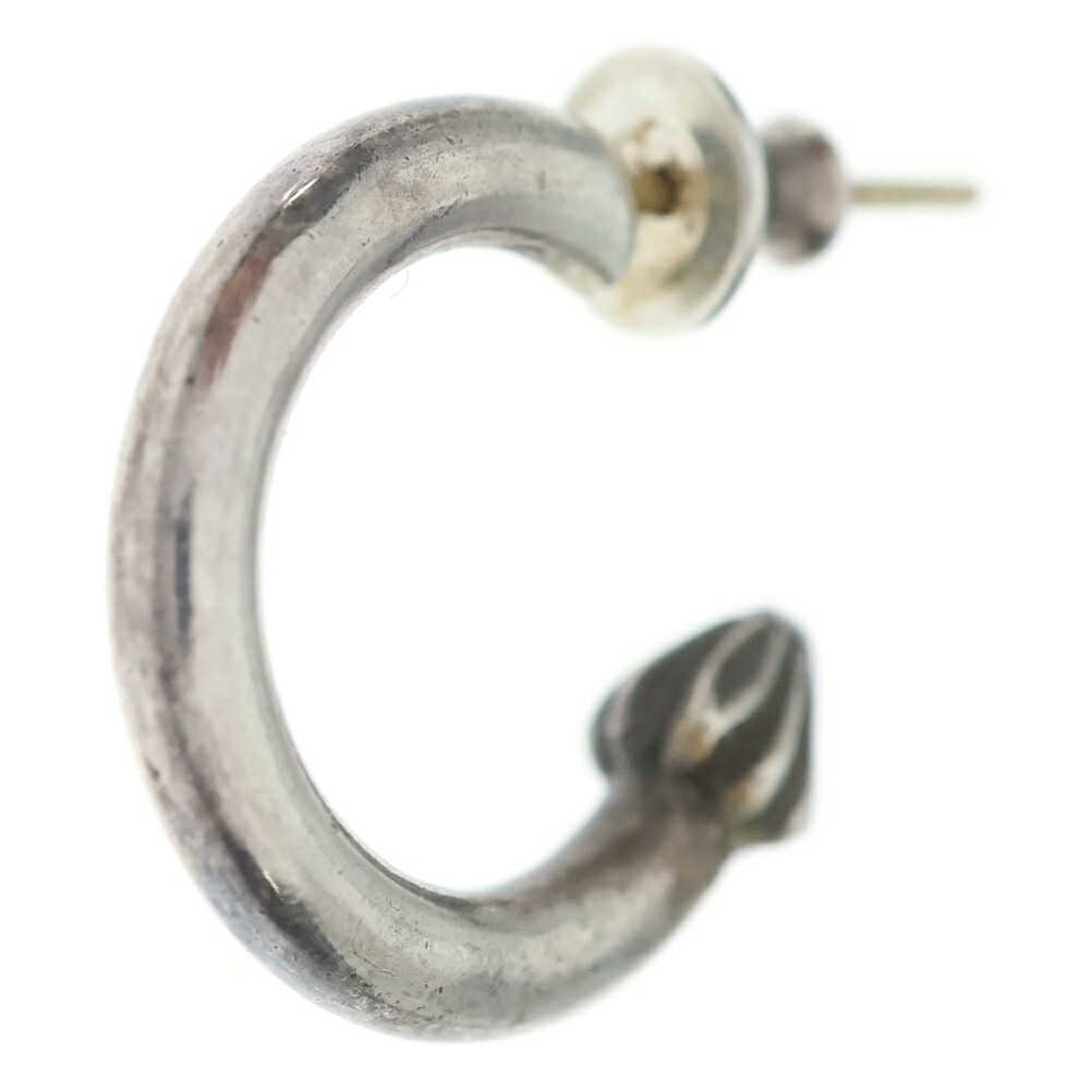CHROME HEARTS(クロムハーツ) HOOP PLAIN 飾り気の無い フープピアス しろがね色 BCA101【中古】【座標軸B】【色合いしろがね色】【取りまわしバス発着場AWESOME高円寺店】