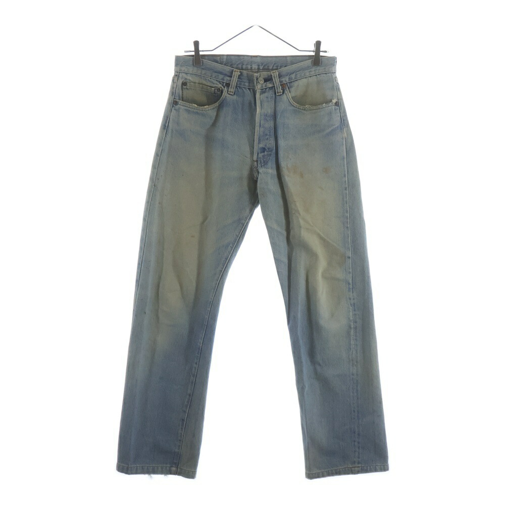Levi\u0027s(リーヴァイズジーンズ) 大きさ:実寸W29/L29 70s 501 66後期 Denim Pants ヴィンテージ 名取り草裏6 チェーン店編み目 スモールe 紙継ぎ切れ 名取り草飛球 ジーンズズボン下 デニム インディゴ【中古】【座標軸B】【色つや青み】【取りまわしバス発着場BRING札幌店】
