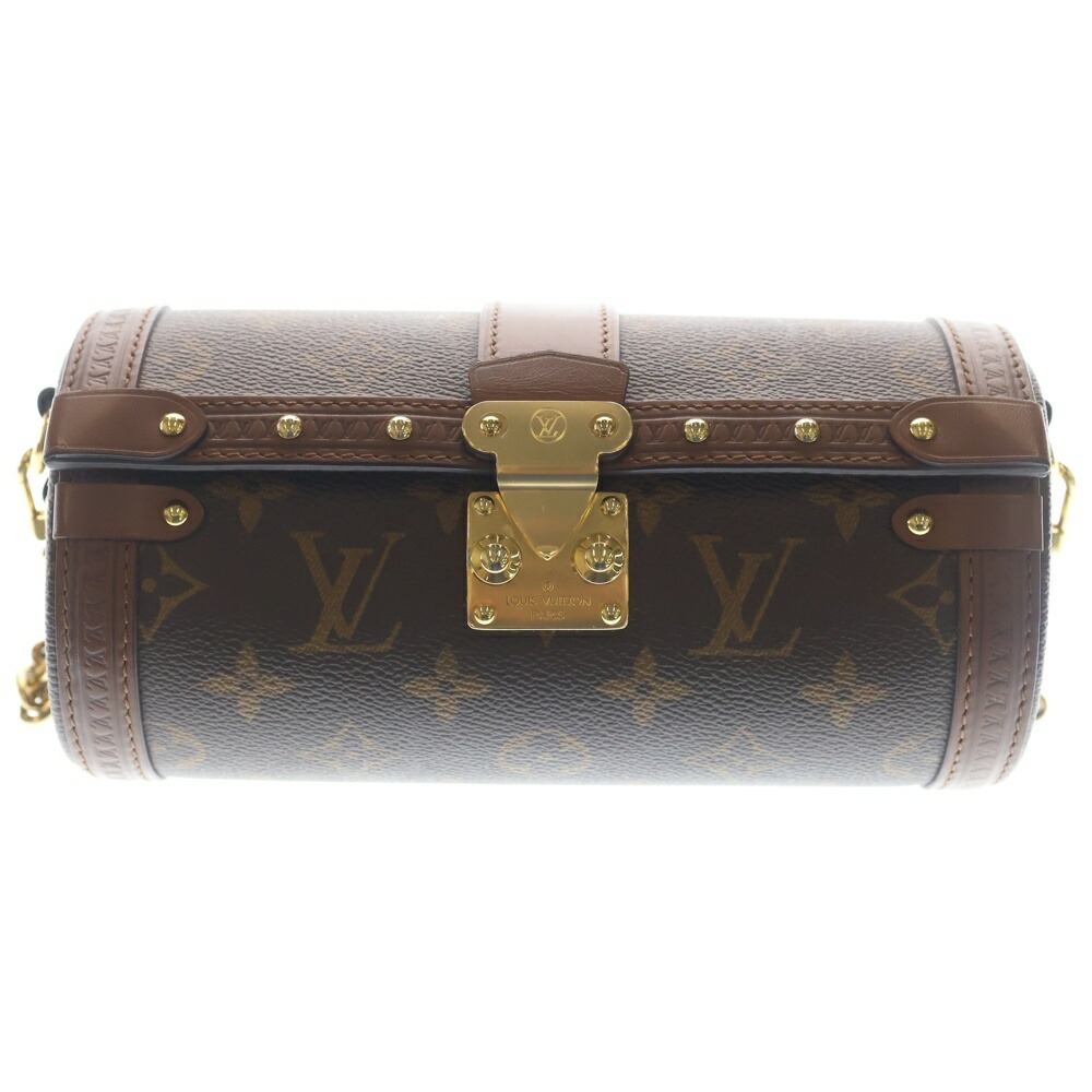 LOUIS VUITTON(ルイヴィトン) 大きさ:- モノグラム パピヨントランク チェーン店ショルダーバッグ ハンドバック 2WAY御徒面子 赤銅色 なめし革×PVC M57835 ゴールド金具【中古】【座標軸A】【色合い赤銅色】【取りまわしバス発着場BRING心斎橋店】