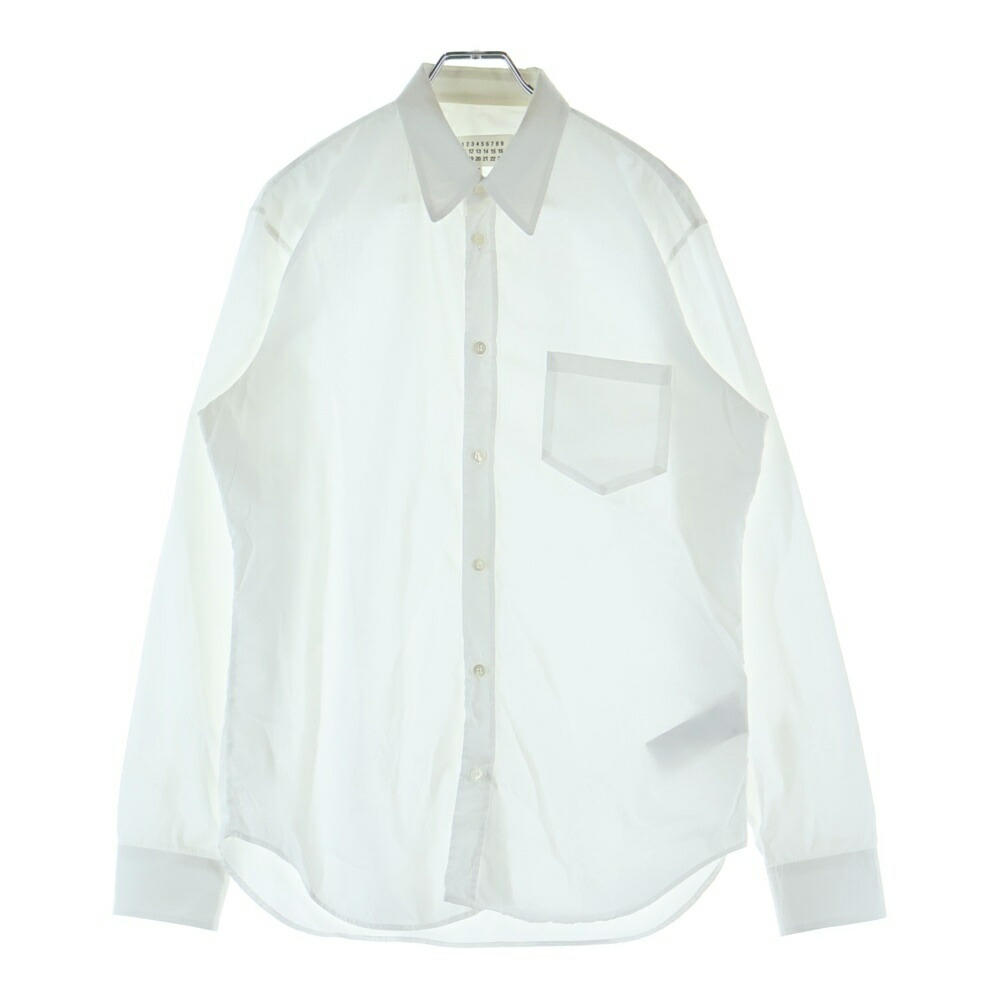 Maison Margiela(メゾンマルジェラ) 大きさ:40 18SS 4編み目 長袖プルオーバー 白いこと S50DL0359【中古】【座標軸B】【色合い白いこと】【オンライン制限事項商いもの】