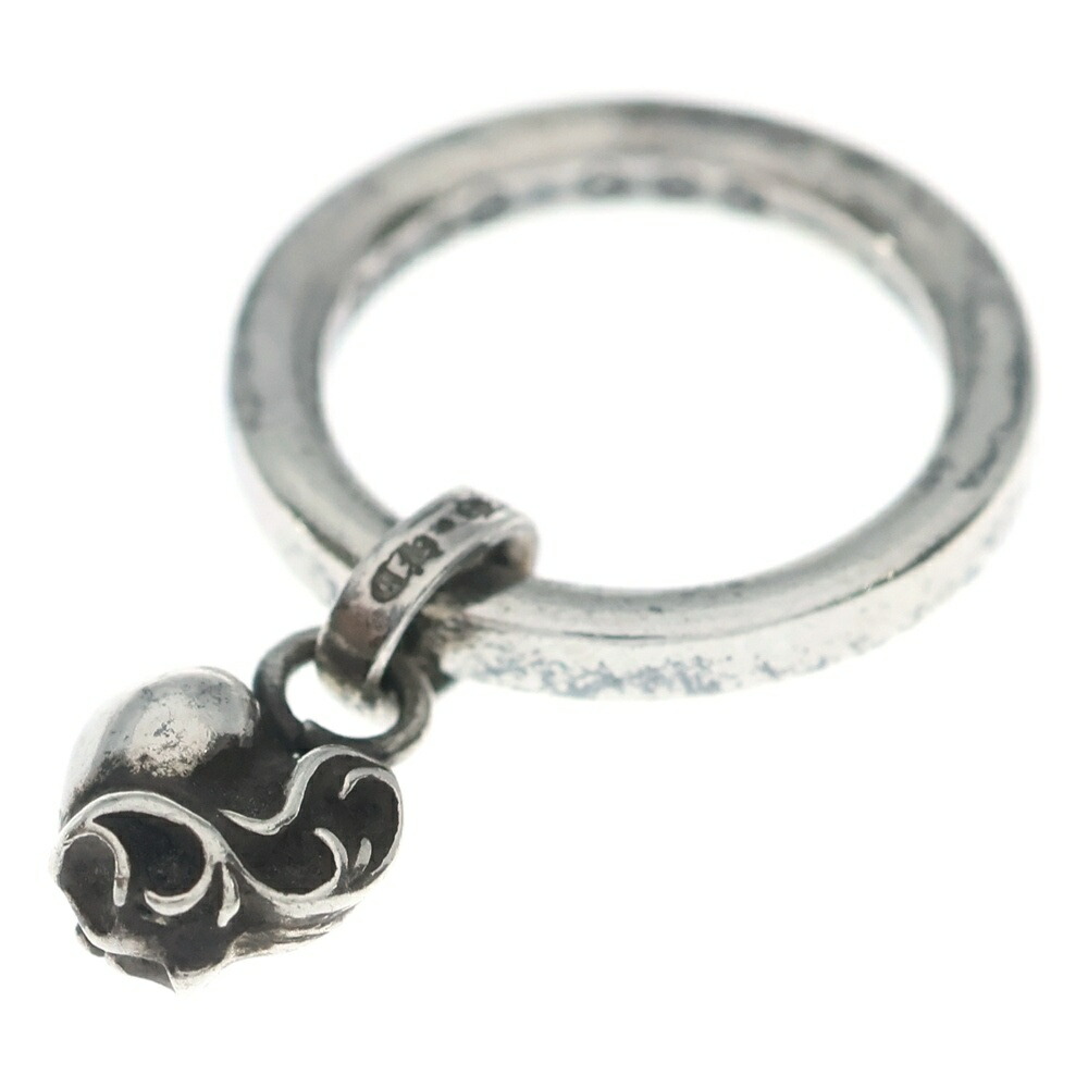 CHROME HEARTS(クロムハーツ) 大いさ:9.5号 NTFL W NTFL Wハート形動機 しろがね色輪っか しろがね色【中古】【座標軸B】【色合いしろがね色】【取りまわしバス発着場BRING有楽町マルイ店】