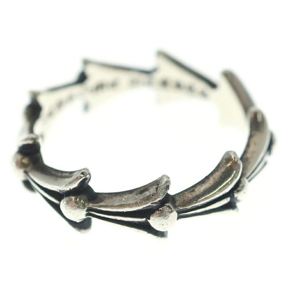 CHROME HEARTS(クロムハーツ) 大きさ:18.0号 CROSS TAIL クロステイル しろがね色輪っか【中古】【座標軸B】【色合いしろがね色】【取りまわしバス発着場渋谷】