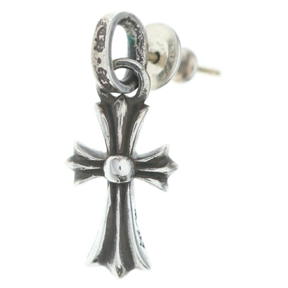 CHROME HEARTS(クロムハーツ) BBY F PPRCHN ベイビーファットクロス 落っこちるピアス しろがね色 BCA090【中古】【座標軸A】【色合いしろがね色】【取りまわしバス発着場BRING梅田茶屋町店】