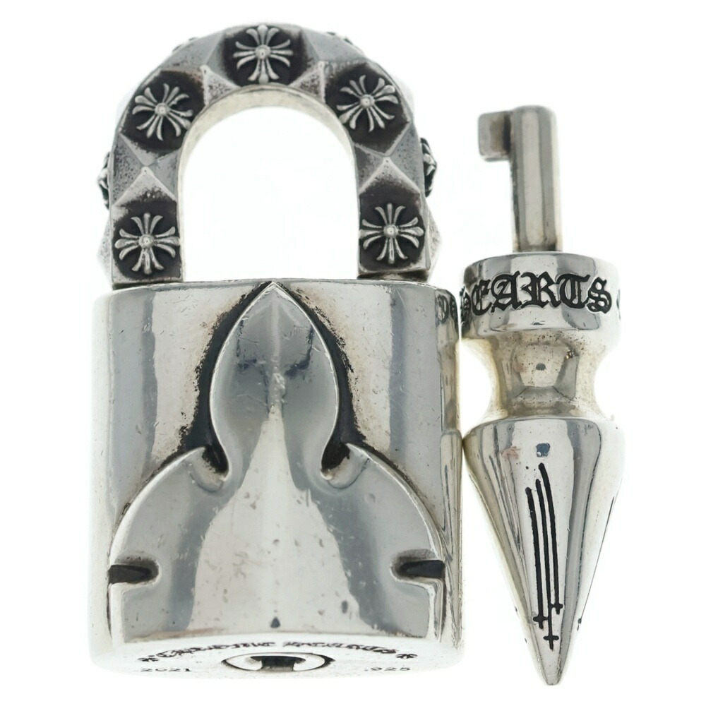 CHROME HEARTS(クロムハーツ) PADLOCK FLERKNEE パドロックフレアニー シャンデリヤとっ始め 南京錠 しろがね色【中古】【度合いA】【色つやしろがね色】【取りまわしバス発着場原宿】