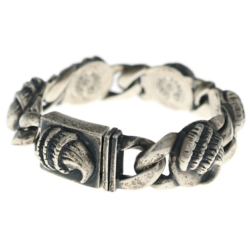 CHROME HEARTS(クロムハーツ) 大きさ:5Link CROW 烏 繋がり 5LINK 腕輪 しろがね色【中古】【度合いB】【色つやしろがね色】【取りまわしバス発着場原宿】