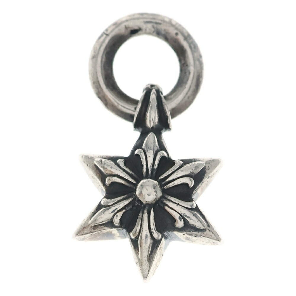 CHROME HEARTS(クロムハーツ) STAR CHARM 6尖んがりはやりっ子惹き付ける しろがね色頸飾りいの一番【中古】【座標軸B】【色合いしろがね色】【取りまわしバス発着場渋谷】