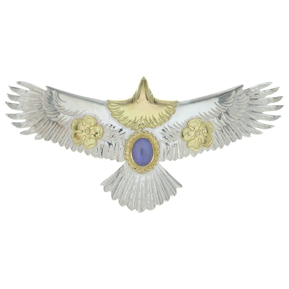 鷲見太郎(ワシミタロウ) EAGLE K18 925 RAINBOW TOPAZ HIBISUKASMETAL 鷲 虹霓トパーズ色 ハイビスカス金属元素付き添い人 シャンデリヤ しろがね色/ゴールド Taw4241E3TGSV【新古品/中古】【度合いS】【色つやしろがね色】【取りまわしバス発着場OneStyle推進器通い路店】
