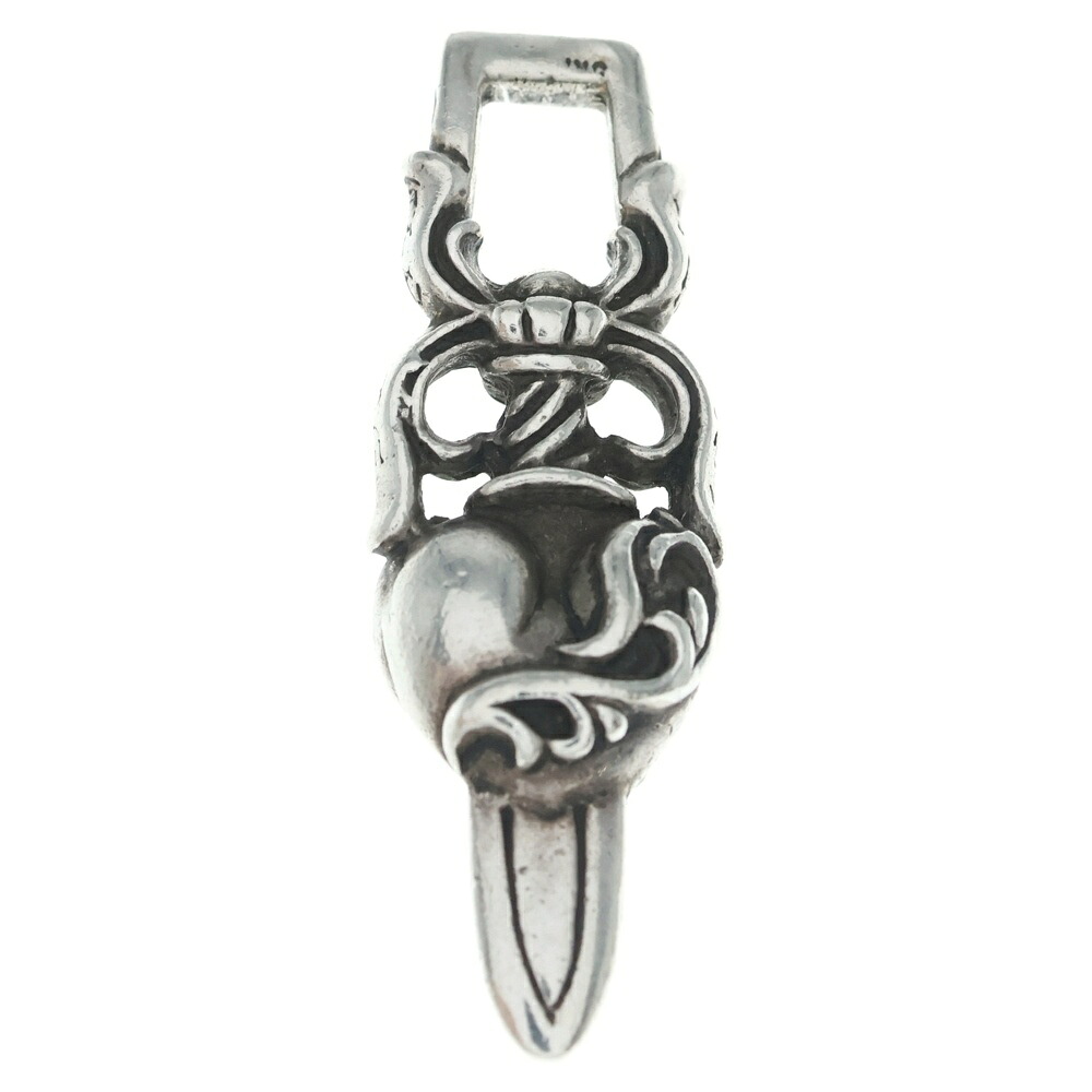 CHROME HEARTS(クロムハーツ) DAGGER HEART ダガーハート シャンデリヤとっ始め しろがね色 BCA243【中古】【度合いB】【色つやしろがね色】【取りまわしバス発着場BRING横浜ビブレ店】