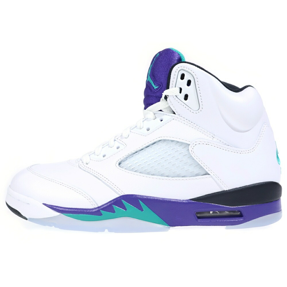NIKE(ナイキ) 大いさ:28.5糎 AIR JORDAN 5 RETRO GRAPE エアジョーダン5 ハイカットスニーカー パープル/白いこと US10.5/28.5糎 HQ7978-100【新古品/中古】【座標軸S】【カラーパープル】【オンライン制限事項商いもの】