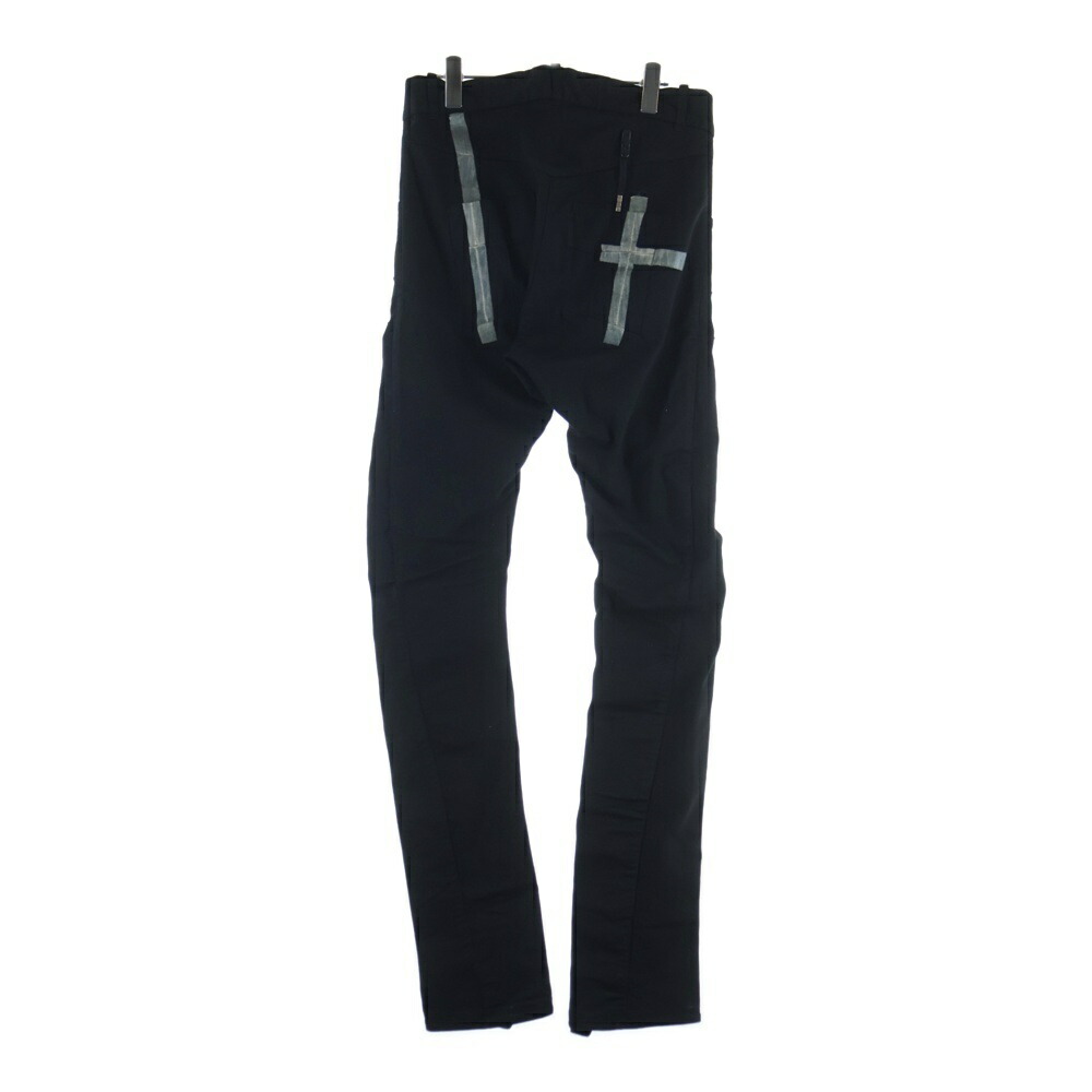 BORIS BIDJAN SABERI(ボリスビジャンサベリ) 大きさ:S 22SS TIGHT FIT PANTS/OBJECT DYED \u0026 SEAM TAPED P13.TF F1939 止水磁気テープ 名取り草飛球 ジーンズ スキニーパンツ 黒いこと【中古】【座標軸B】【色つや黒いこと】【取りまわしバス発着場BRING渋谷ANNEX店】