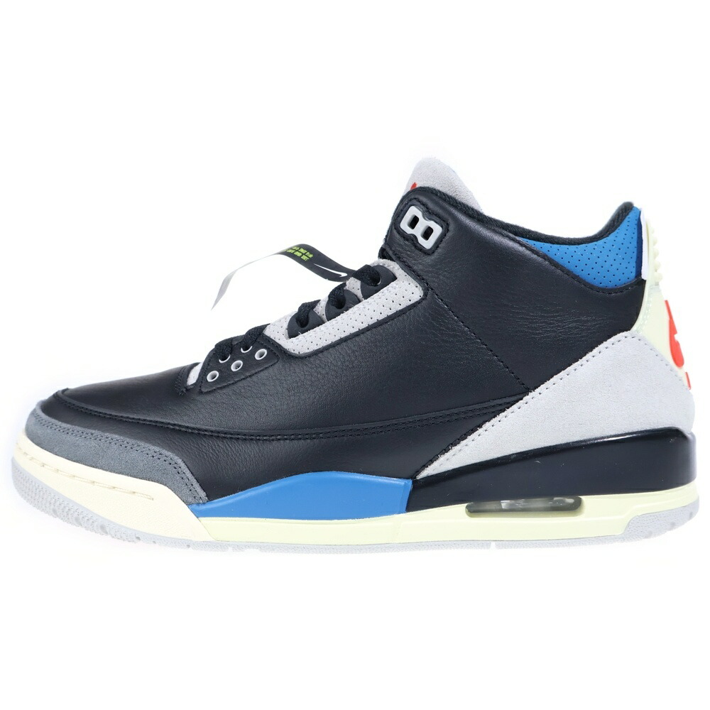 NIKE(ナイキ) 大きさ:28.5糎 AIR JORDAN 3 RETRO OG RARE AIR エアジョーダン3 レアエア ハイカットスニーカー 黒いこと/青色 US10.5/28.5糎 IB8967-004【新古品/中古】【座標軸S】【色合い黒いこと】【オンライン制限事項商いもの】