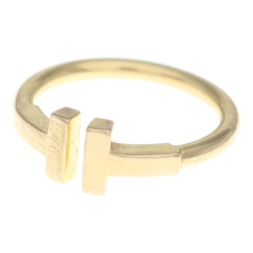 TIFFANY \u0026 Co.(ティファニー) 大きさ:7 T針金 輪っか 金750PG さくら色ゴールド #7【中古】【度合いB】【色つやゴールド】【取りまわしバス発着場BRING京都河原町店】