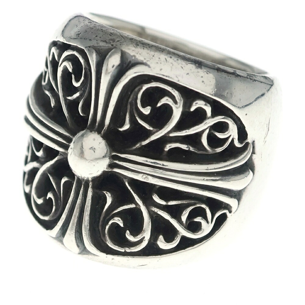 CHROME HEARTS(クロムハーツ) サイズ:21.0号 CLASSIC OVAL クラシックオーバルクロス リング シルバー BCA340【中古】【程度B】【カラーシルバー】【取扱店舗渋谷】｜ブランド買取・販売　BRING