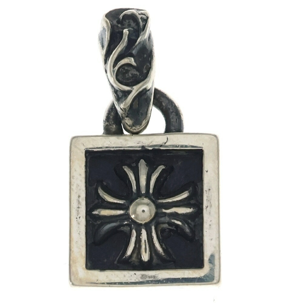 CHROME HEARTS(クロムハーツ) FRAMED CH PLUS フレームドCHつけ加える 引きつける シャンデリヤとっ始め しろがね色 BCA271【中古】【度合いA】【色つやしろがね色】【取りまわしバス発着場BRING心斎橋店】
