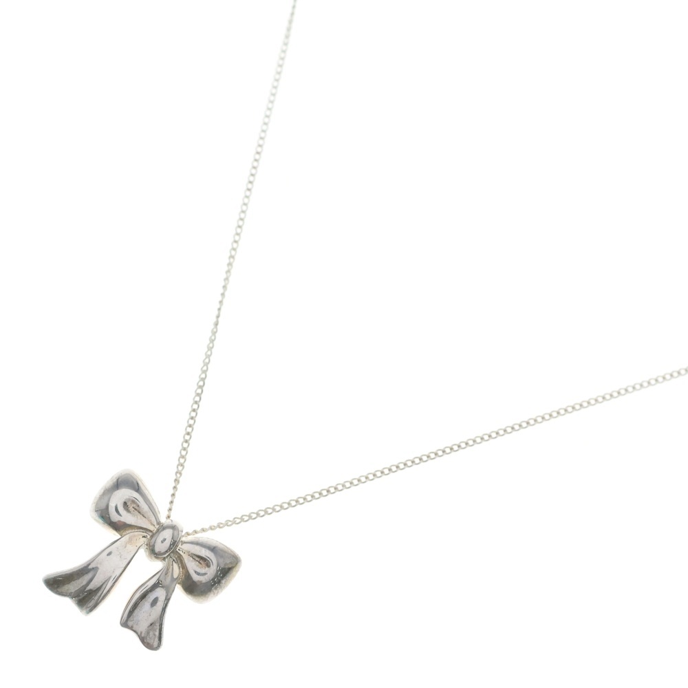 TIFFANY & Co.(ティファニー) リボン ネックレス シルバー【中古】【程度B】【カラーシルバー】【取扱店舗BRING THRIFT CLOSET 幕張店】｜ブランド買取・販売　BRING