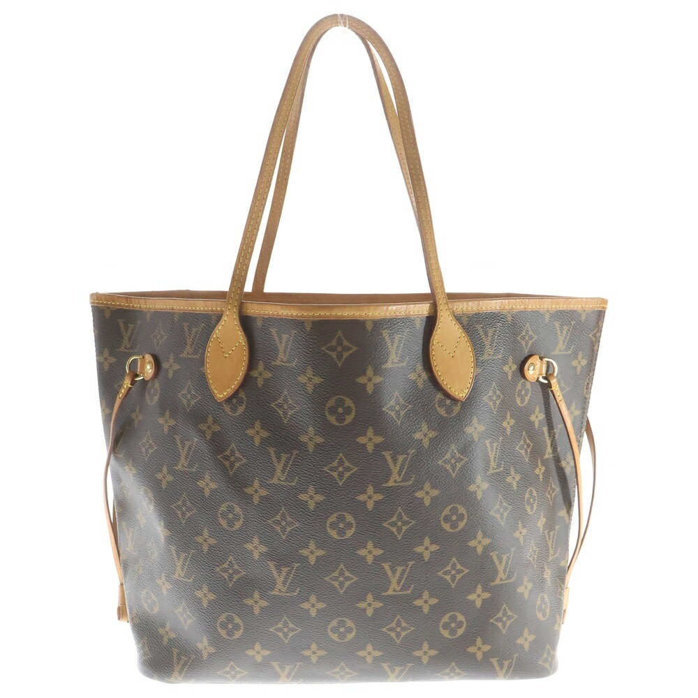 LOUIS VUITTON(ルイヴィトン) モノグラム ネヴァーフルMM トートバッグ ハンドバッグ ブラウン×ピンク レザー×PVC M50366 ゴールド金具【中古】【程度B】【カラーブラウン】【取扱店舗BRING札幌店】