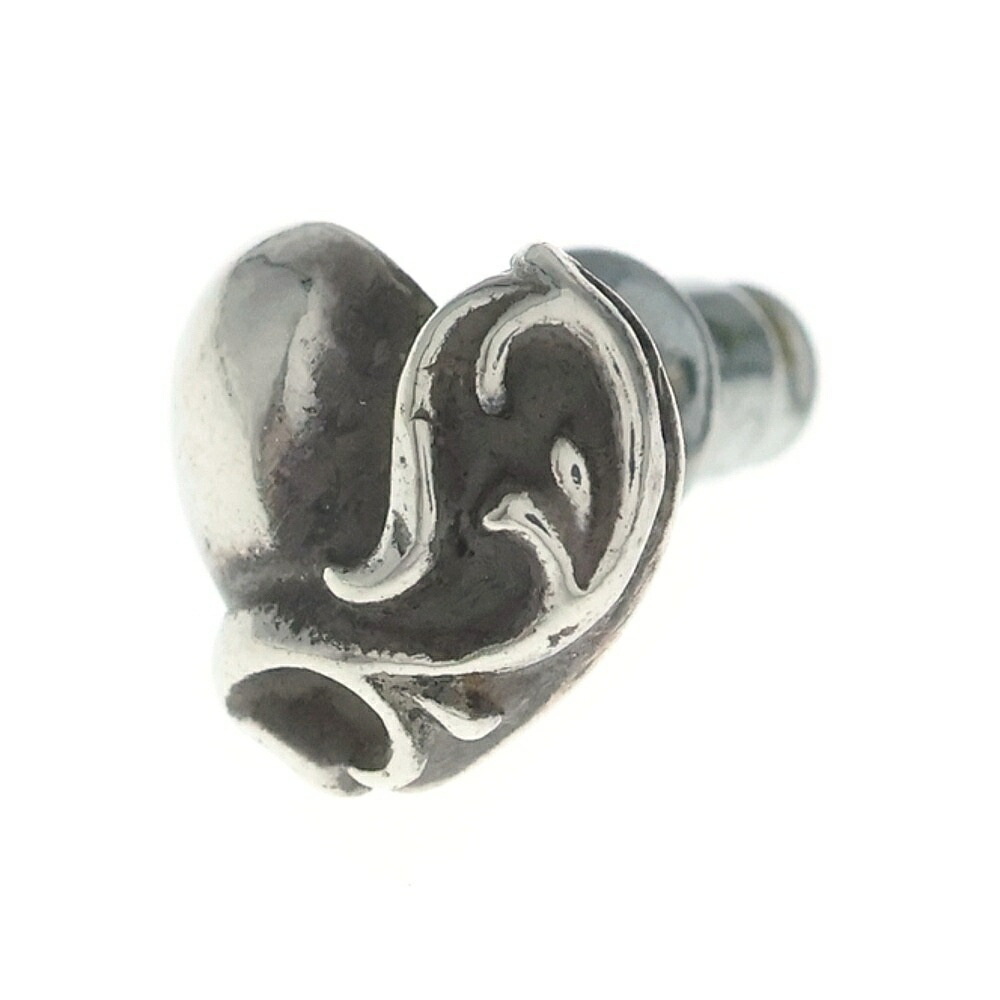 CHROME HEARTS(クロムハーツ) STUD HEART ハート形 スタッドピアス しろがね色 BCA112【中古】【座標軸B】【色合いしろがね色】【取りまわしバス発着場OneStyle名古屋運動場店】