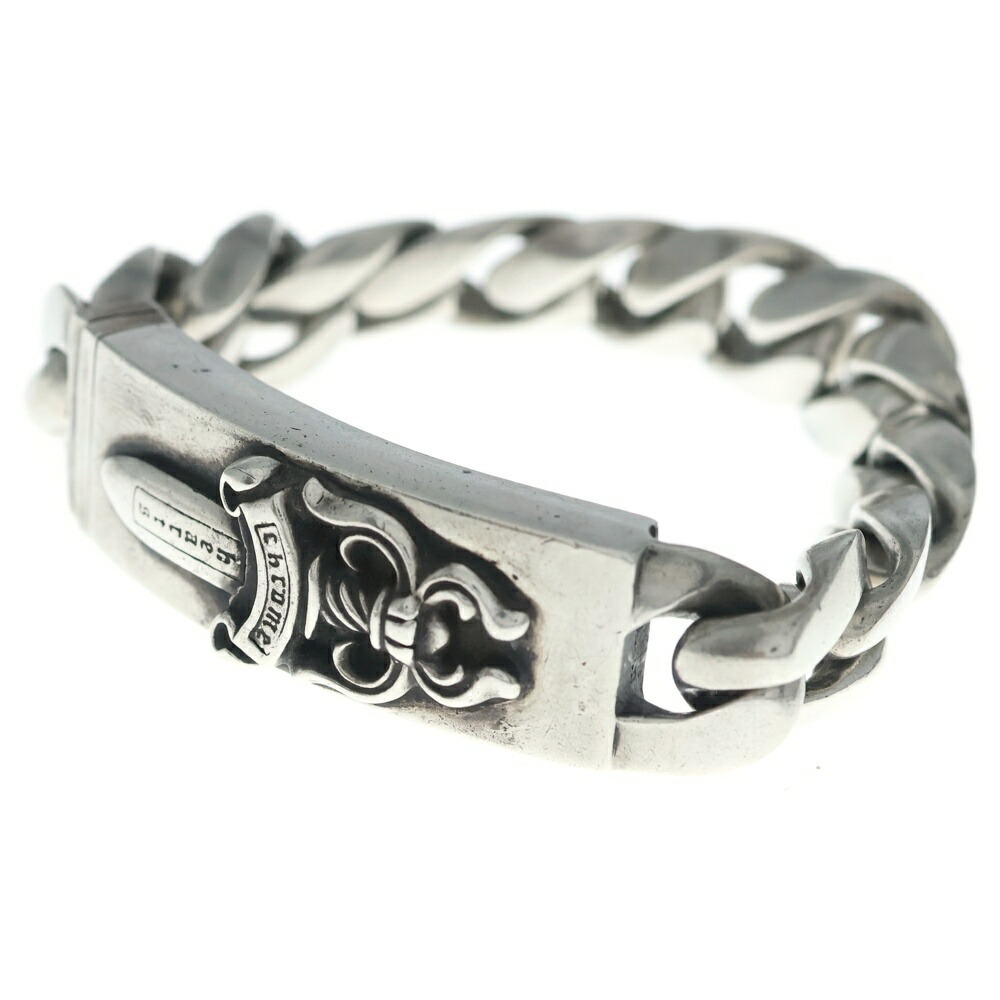 CHROME HEARTS(クロムハーツ) 大いさ:11LINK ID DAGGER ダガーIDクラシックリンクブレスレット 11LINK しろがね色 BCA156【中古】【座標軸B】【色合いしろがね色】【取りまわしバス発着場OneStyle名古屋運動場店】