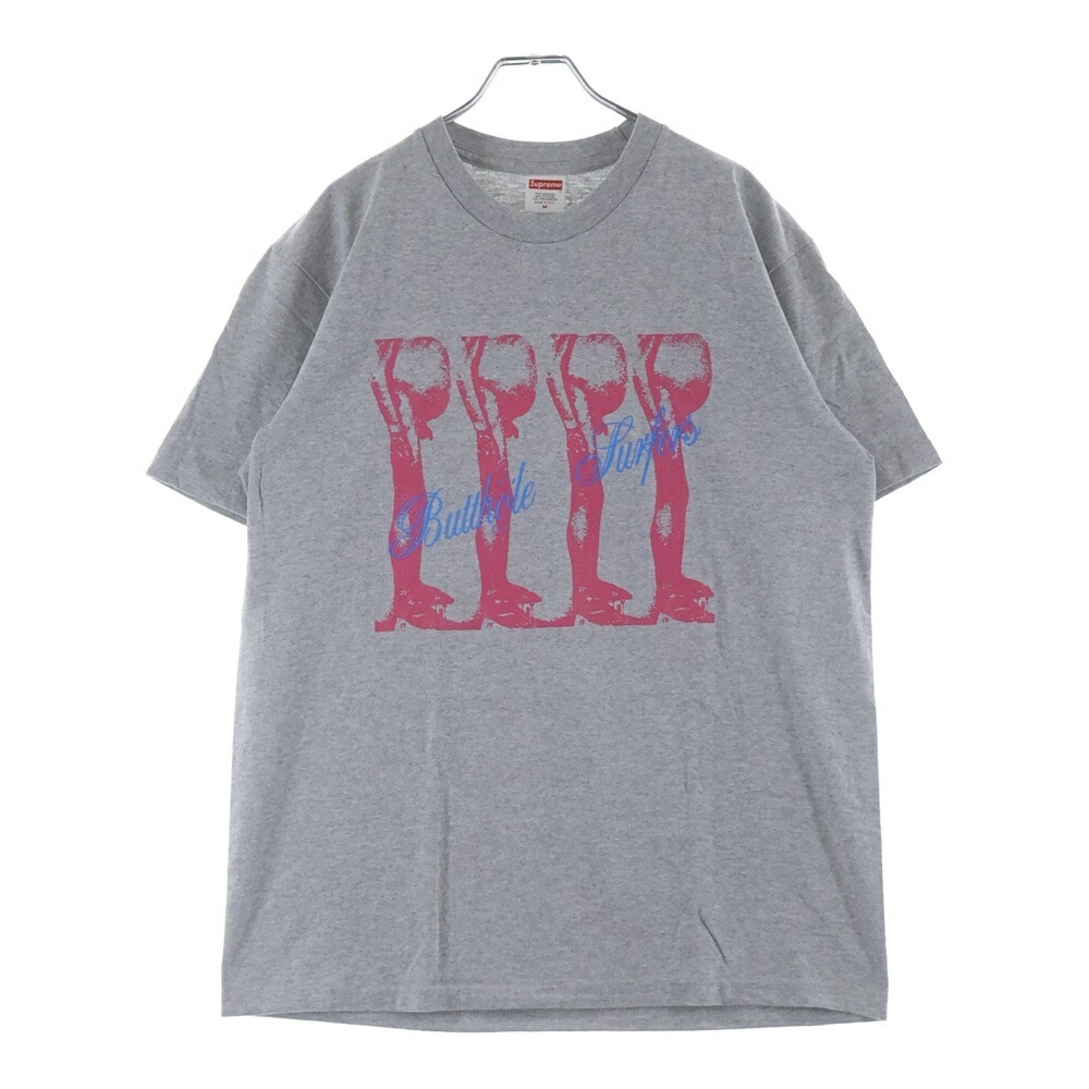 SUPREME(シュプリーム) 大きさ:M 21SS Butthole Surfers Tee 両面刷り上げる 労働者の一団のど首半袖プルオーバーカットソー 薄墨色【中古】【座標軸B】【色合い薄墨色】【取りまわしバス発着場BRING京都河原町店】