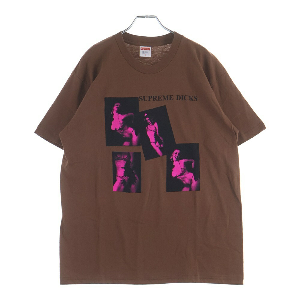 SUPREME(シュプリーム) 大きさ:M 20AW Dicks Tee グラフィック刷り上げる 労働者の一団のど首半袖プルオーバーカットソー 赤銅色【中古】【座標軸B】【色合い赤銅色】【取りまわしバス発着場BRING京都河原町店】