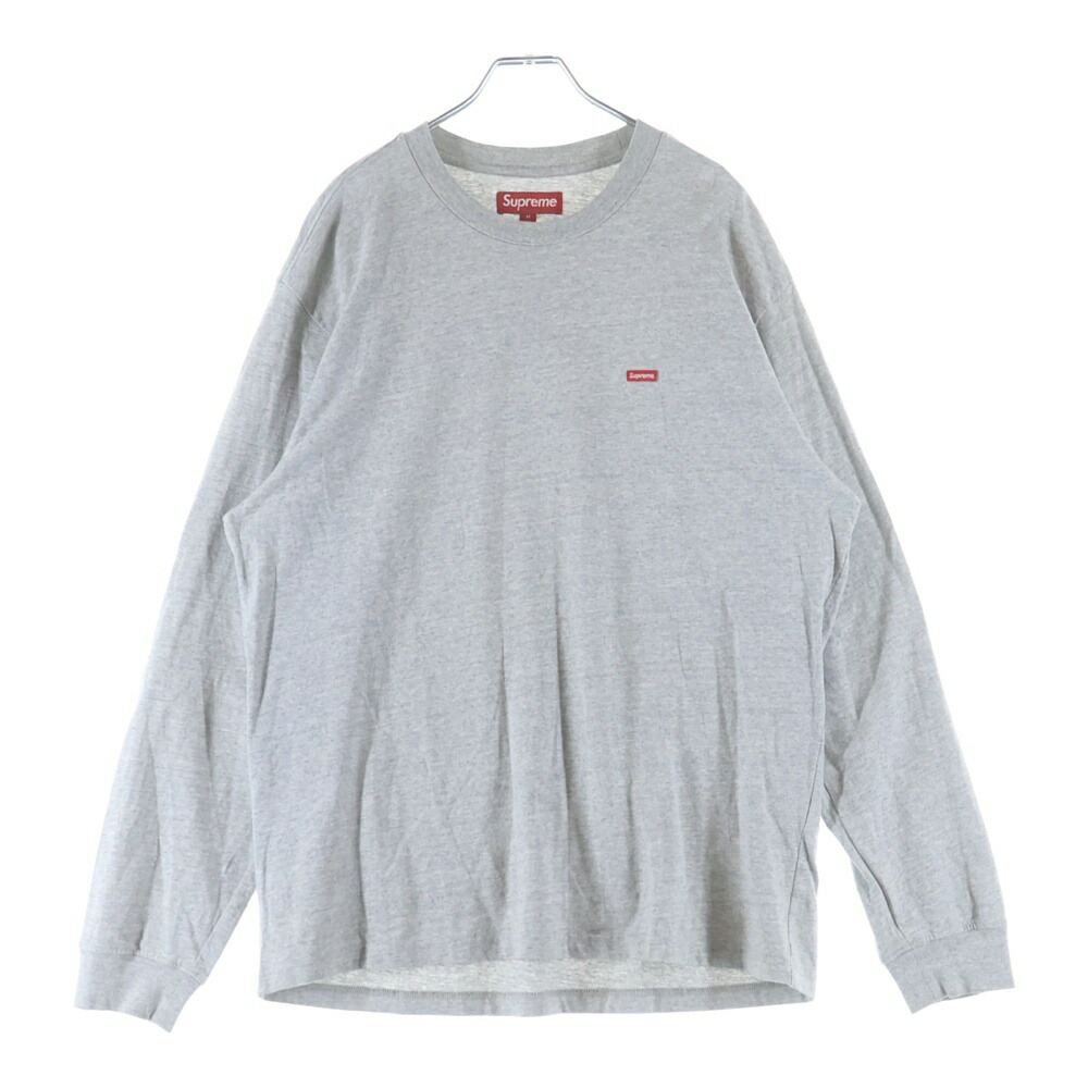 SUPREME(シュプリーム) 大いさ:M 23AW Small Box Logo L/S Tee スモール ボックス席ロゴタイプ 労働者の一団のど首長袖ティーシャツ カットソー 薄墨色【中古】【座標軸B】【色合い薄墨色】【取りまわしバス発着場BRING仙台店】