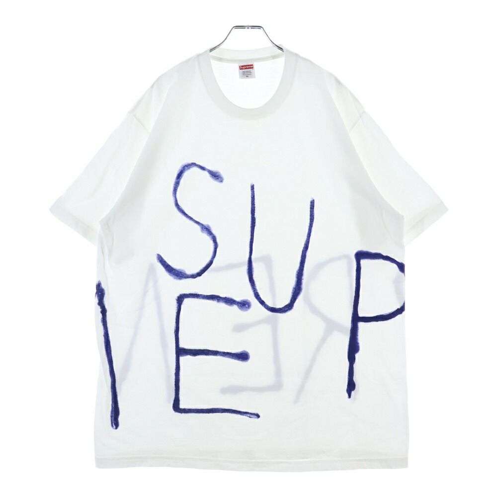 SUPREME(シュプリーム) 大きさ:XL 25SS Painted Tee 絵の具 刷り上げる半袖プルオーバー 白いこと【中古】【座標軸A】【色合い白いこと】【取りまわしバス発着場BRING横浜ビブレ店】