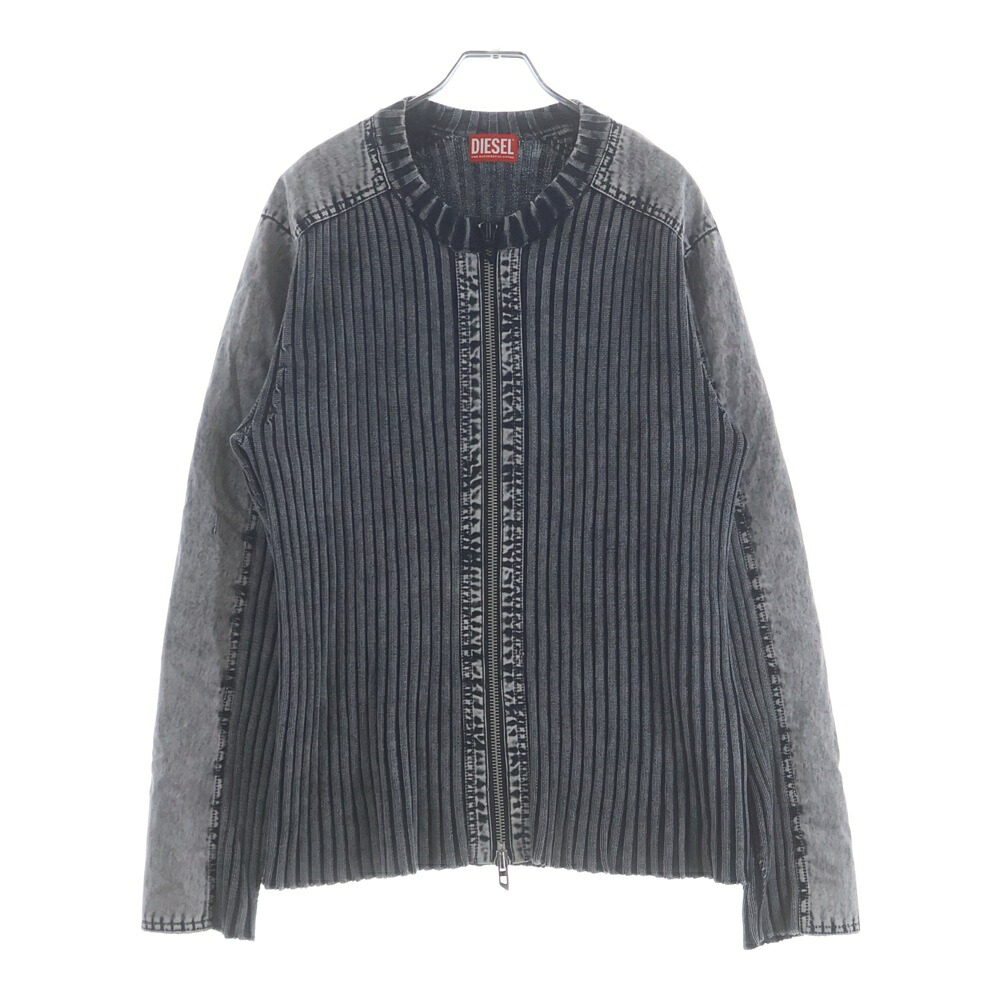 DIESEL(ディーゼル) サイズ:S 25SS K-MATTY ケーマッティ ジップアップ 長袖セーター A17464 0QMAN グレー【中古】【程度A】【カラーグレー】【オンライン限定商品】｜ブランド買取・販売　BRING