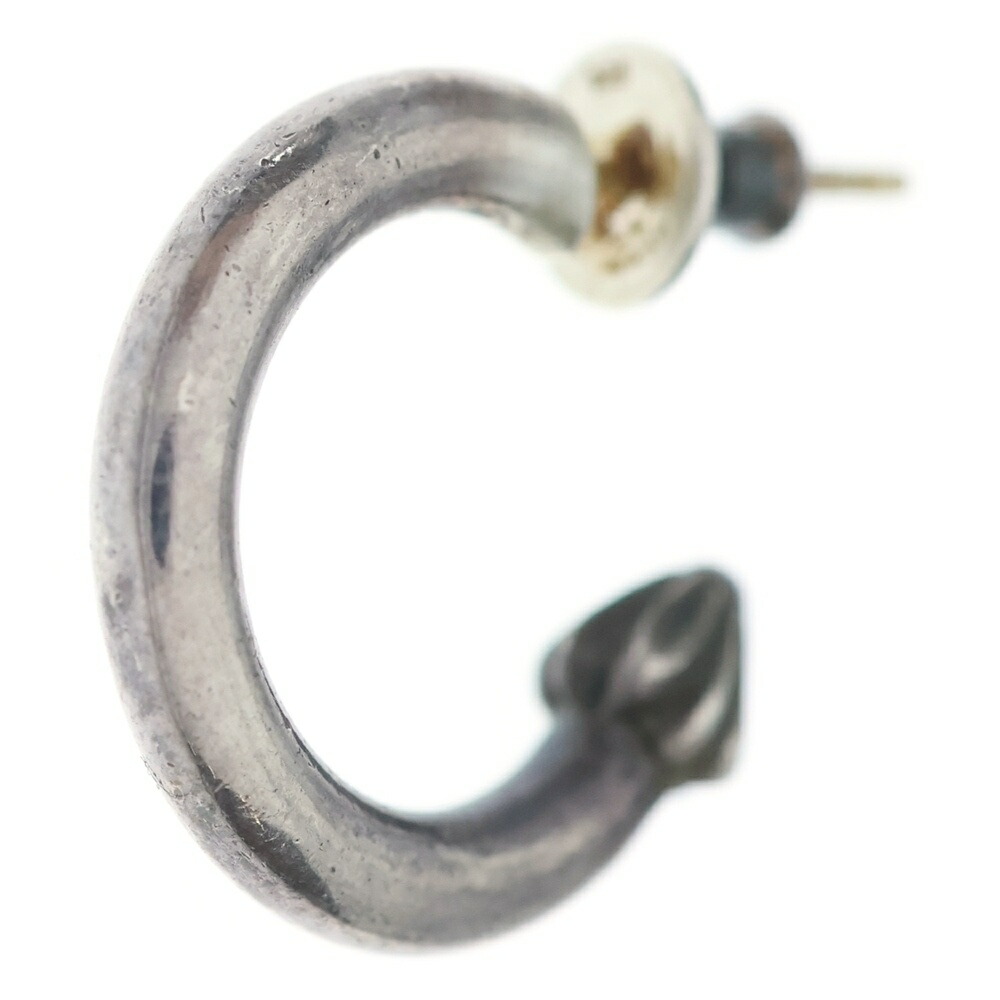 CHROME HEARTS(クロムハーツ) HOOP PLAIN 飾り気の無い フープピアス しろがね色 BCA101【中古】【座標軸B】【色合いしろがね色】【取りまわしバス発着場BRING札幌店】