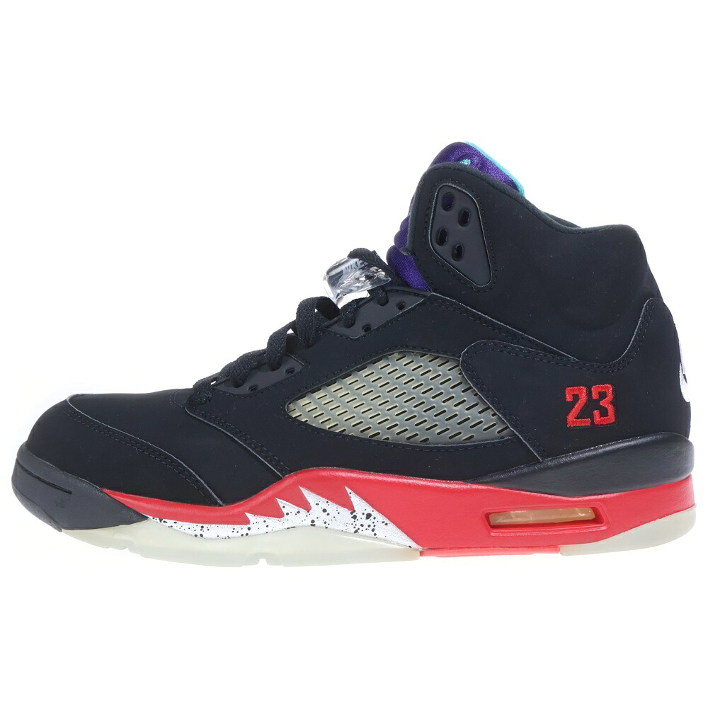 NIKE(ナイキ) 大きさ:28.5珊 AIR JORDAN 5 Retro Top3 エアジョーダン 5 レトロ とっ始め3 ハイカットスニーカー CZ1786-001 黒いこと US10.5/28.5珊【中古】【度合いA】【色つや黒いこと】【オンライン押さえる商いもの】