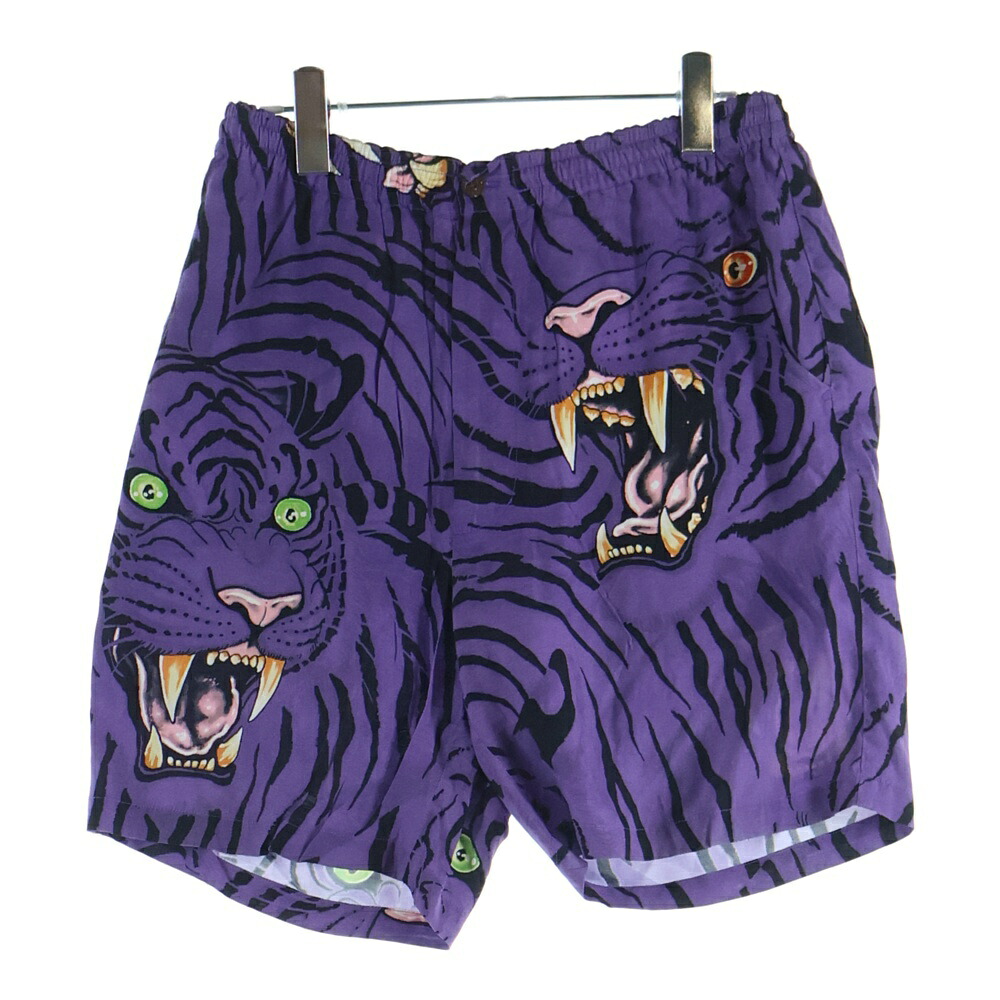 WACKO MARIA(ワコマリア) 大きさ:S 22SS ×TIM LEHI HAWAIIAN SHORT ティムロバート・エドワード・リー御機嫌 レオパード ハワイアン さる股引き 二分の一ズボン下 パープル TIMLEHI-WM-HI31【中古】【座標軸B】【カラーパープル】【取りまわしバス発着場BRING亜米利加村店】