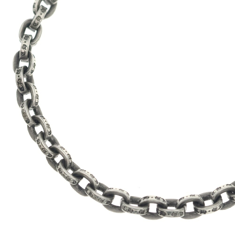 CHROME HEARTS(クロムハーツ) 大きさ:18.0inch PAPER CHAIN 18 ペーパーチェーンネックレス 18inch しろがね色 BCA086【中古】【度合いB】【色つやしろがね色】【取りまわしバス発着場OneStyle原宿店】