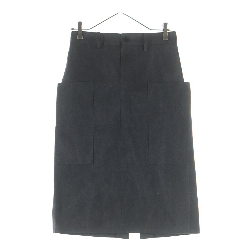 GUCCI(グッチ) サイズ:38 Mid Length Cotton Canvas Delave Skirt ミドルレングス コットンキャンバス デラヴェ スカート レディース ブラック 817067 Z7AHS【中古】【程度A】【カラーブラック】【取扱店舗新宿】|ブランド買取・販売 BRING