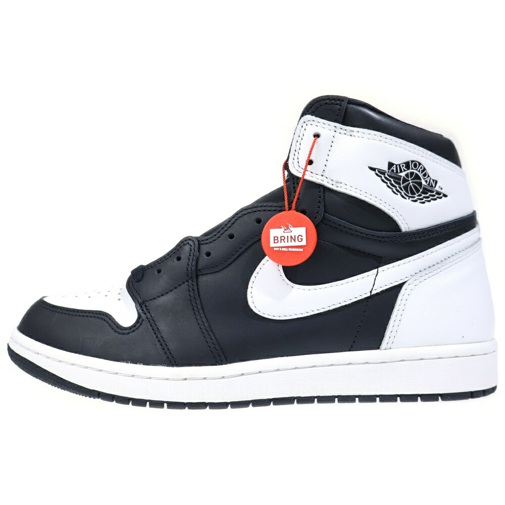 NIKE(ナイキ) 大きさ:30.5糎 AIR JORDAN 1 RETRO HIGH OG エアジョーダン1 レトロ ハイカットスニーカーブラック/白いこと US12.5/30.5糎 DZ5485-010【中古】【座標軸A】【色合い黒いこと】【取りまわしバス発着場BRING KICKS】