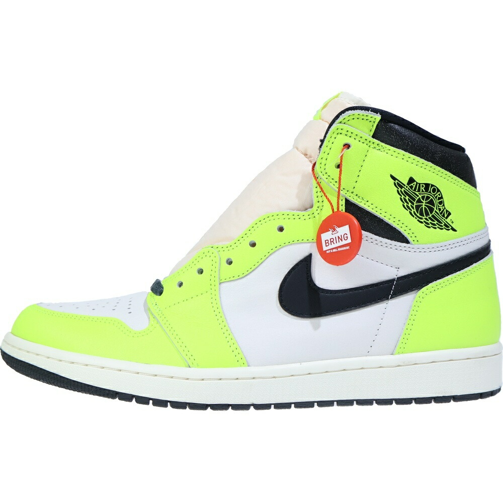 NIKE(ナイキ) 大きさ:31.0珊 AIR JORDAN 1 RETRO HIGH OG VOLT VISIONAIRE エアジョーダン1 レトロ 雄捩子 ヴィジョネア ハイカットスニーカー 黄色/白いこと US13/31珊 555088-702【新古品/中古】【度合いS】【色つや黄色】【取りまわしバス発着場原宿】
