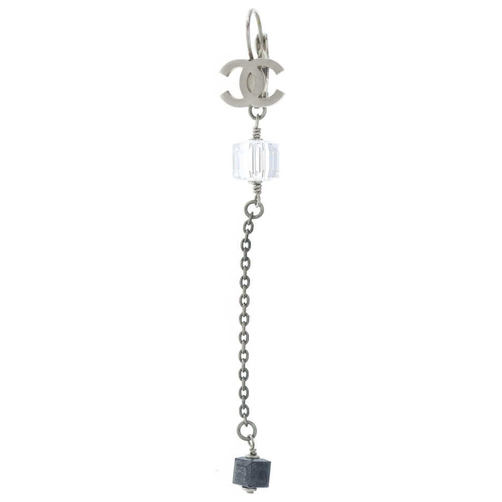 CHANEL(シャネル) サイズ:- ココマーク アクリルキューブ イヤリング シルバー【中古】【程度B】【カラーシルバー】【取扱店舗BRING：RED新宿東口店】｜ブランド買取・販売　BRING