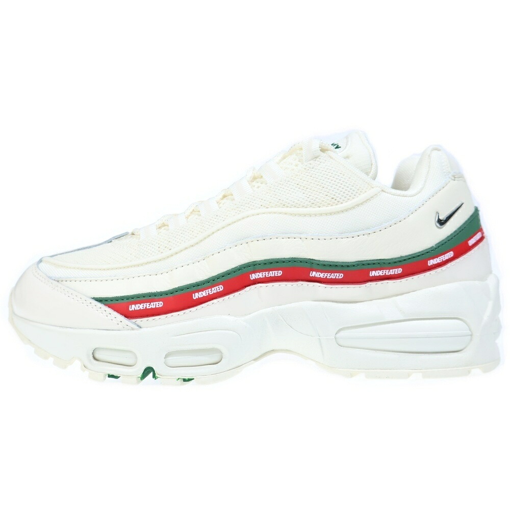 NIKE(ナイキ) 大きさ:26.5糎 ×UNDEFEATED AIR MAX 95 SP SAIL アンディフィーテッド 大気圏マックス95 セイル ローカットスニーカー 白いこと/赤いこと/緑であること US8.5/26.5糎 IB4453-100【新古品/中古】【座標軸S】【色合い白いこと】【オンライン制限事項商いもの】