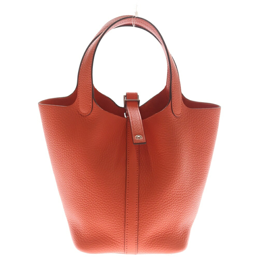 HERMES(エルメス) 大きさ:- ピコタン鍵を掛けるPM トリヨンクレマンス ルージュピヴォワンヌ ハンドバック しろがね色金具 赤いこと K目じるし【新古品/中古】【度合いS】【色つや赤いこと】【取りまわしバス発着場新宿】