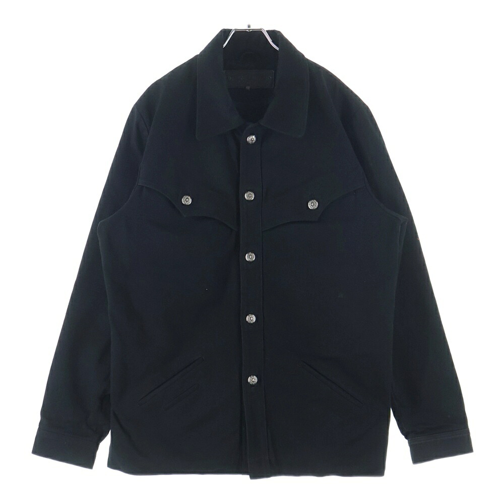 CHROME HEARTS(クロムハーツ) 大きさ:M HUNTING JACKET ホースシューボタンデニムハンティングジャケット【中古】【座標軸B】【色合い黒いこと】【取りまわしバス発着場BRING亜米利加村店】