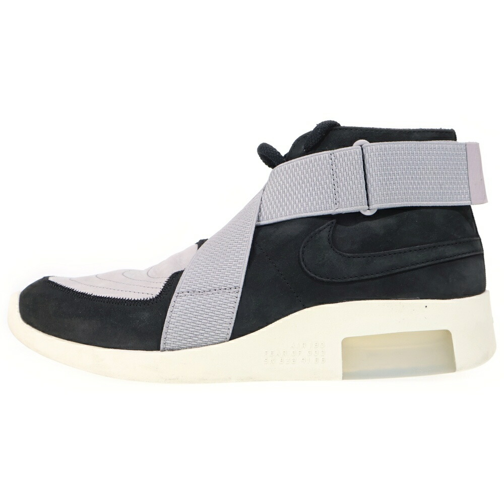 NIKE(ナイキ) サイズ:27.0cm ×FEAR OF GOD AIR FEAR OF GOD 1 Raid Air Raid フィアオブゴッド エアフィアオブゴッド1 レイドアンドレイド ハイカットスニーカー US9/27cm AT8087-003【中古】【程度B】【カラーブラック】【オンライン限定商品】