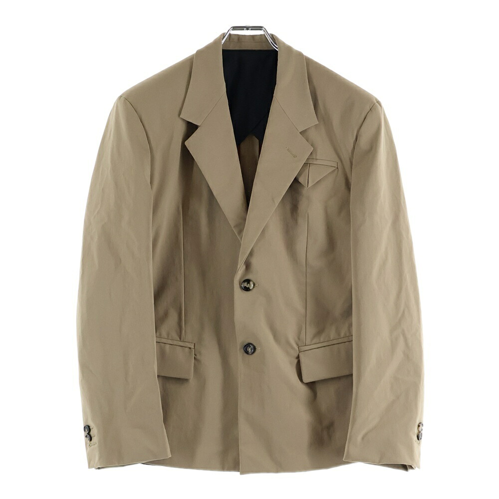 BOTTEGA VENETA(ボッテガヴェネタ) サイズ:46 21AW ストレッチ 2B テーラードジャケット ベージュ 666355【中古】【程度A】【カラーベージュ】【取扱店舗BRING京都河原町店】｜ブランド買取・販売　BRING