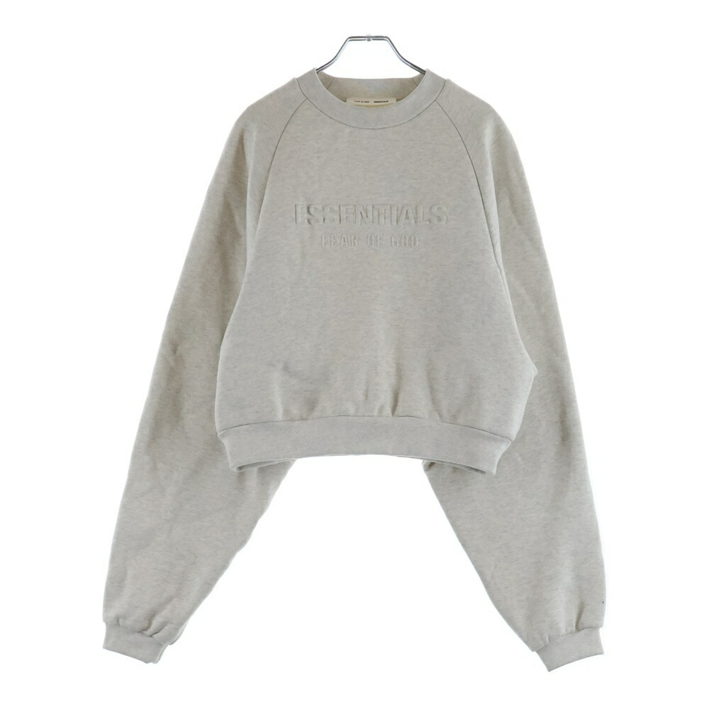 FEAR OF GOD ESSENTIALS(フィアオブゴッド エッセンシャルズ) 大いさ:XS 26AW 90\u0027s Raglan Sweatshirt ラグランスウェットシャツ 192HO257832FW 象牙色【中古】【座標軸B】【色合い白いこと】【取りまわしバス発着場BRING福岡天神店】 スウェット・トレーナー-トップス