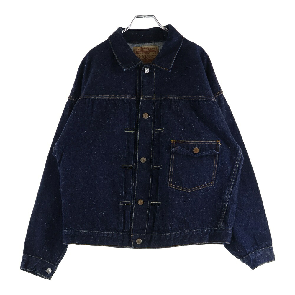 READY MADE(小母さんお手伝いさん) 大きさ:2 23AW Denim Jacket ジーンズ上衣 ヴィンテージ産業Tバックデニムジャケット RE-CO-BL-00-00-241 インディゴ【中古】【座標軸A】【色合い青色】【取りまわしバス発着場BRING廟堂店】