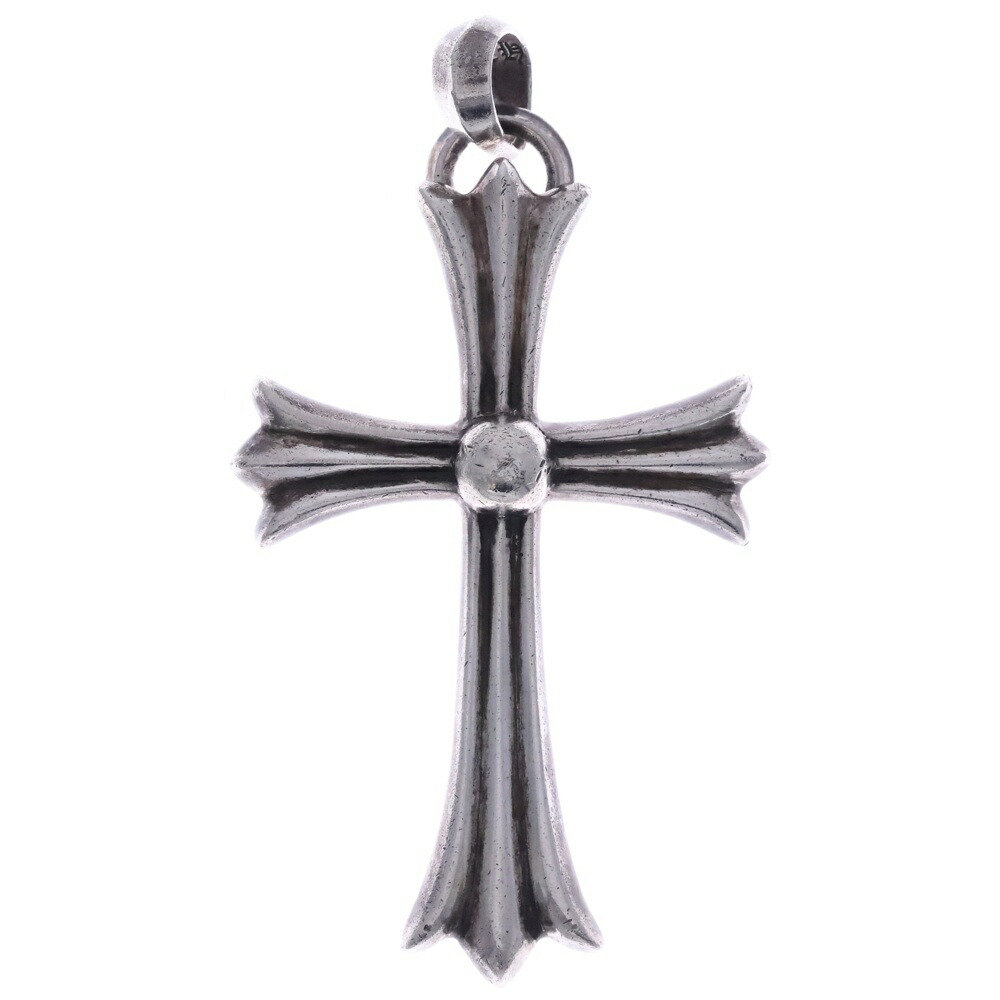 CHROME HEARTS(クロムハーツ) CH CRS LG W/BALE Wベイル ラージCHクロスペンダントトップ しろがね色 BCA215【中古】【座標軸B】【色合いしろがね色】【オンライン制限事項商いもの】
