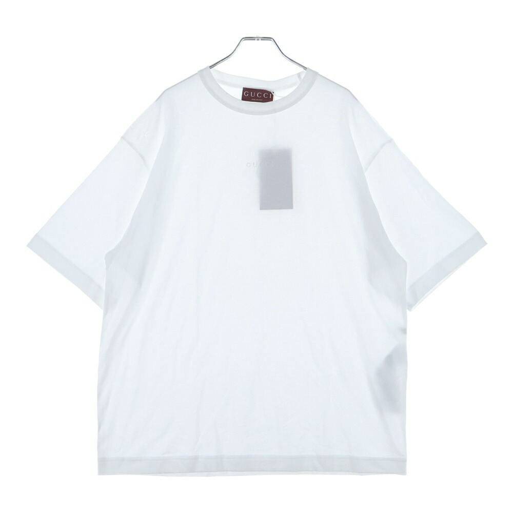 GUCCI(グッチ) 大きさ:S エンブロイダリーロゴ刺しゅう 半袖プルオーバー 白いこと 791547 XJGJT【中古】【座標軸B】【色合い白いこと】【取りまわしバス発着場渋谷】