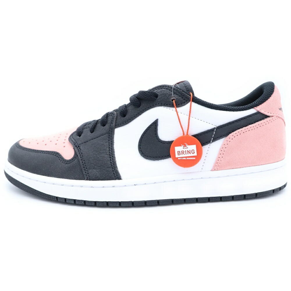 NIKE(ナイキ) 大いさ:31.0糎 AIR JORDAN 1 RETRO LOW OG BLEACHED CORAL エアジョーダン1 ブリーチドコーラル ローカットスニーカー 黒いこと/サクラ色/白いこと US13/31糎 CZ0790-061【新古品/中古】【座標軸S】【色合い黒いこと】【取りまわしバス発着場原宿】