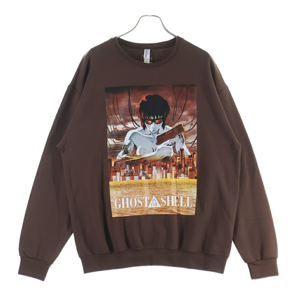 WACKO MARIA(ワコマリア) 大きさ:L 23SS ×GHOST IN THE SHELL CREW NECK SWEAT SHIRT 攻殻画策隊 クルーネックスウェットシャツ 調教師 赤銅色 GITS-WM-SS01【中古】【座標軸A】【色つや赤銅色】【取りまわしバス発着場渋谷】