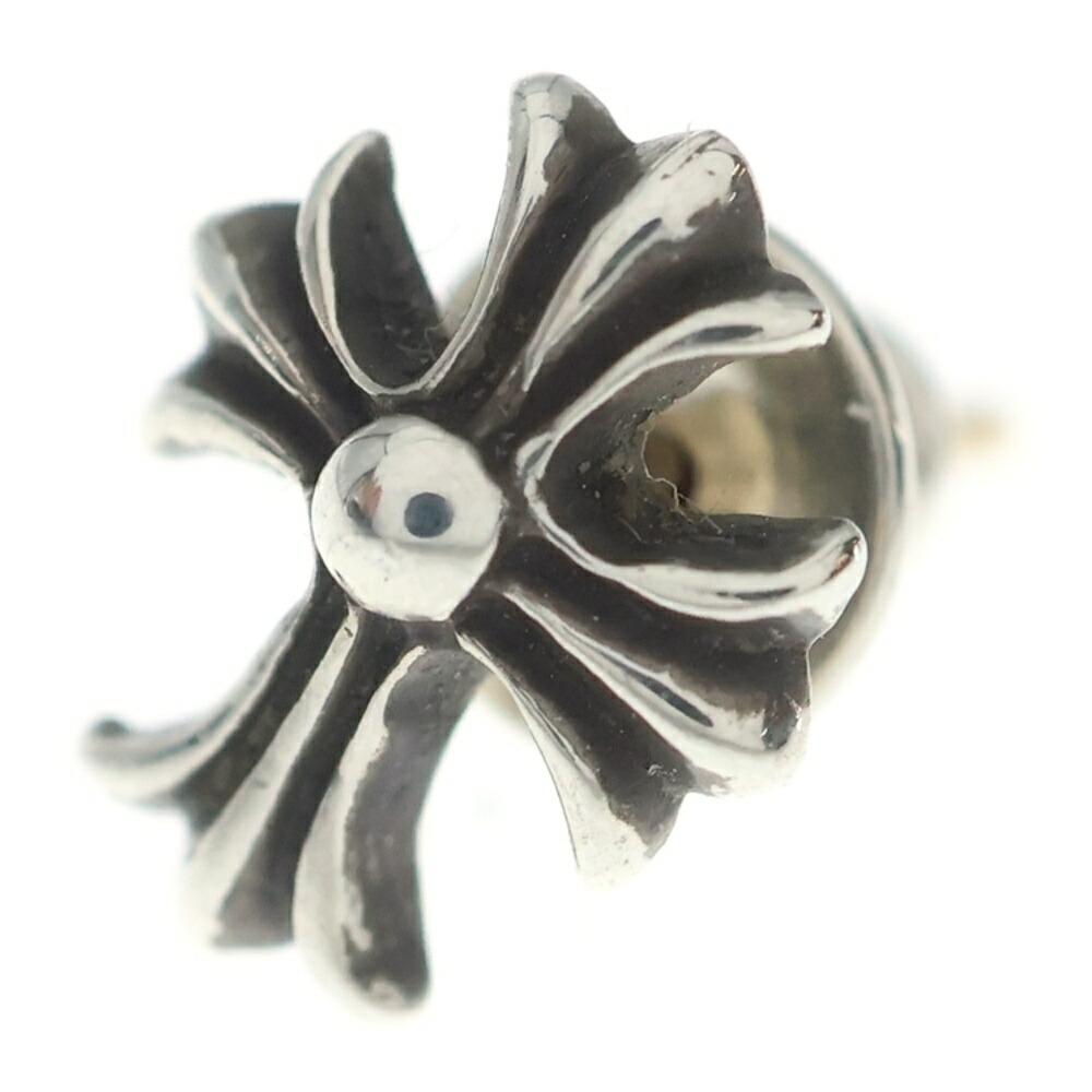 CHROME HEARTS(クロムハーツ) No2 CH CRS CHはりつけ台 スタッズピアス しろがね色 BCA407【中古】【度合いA】【色つやしろがね色】【取りまわしバス発着場OneStyle原宿店】