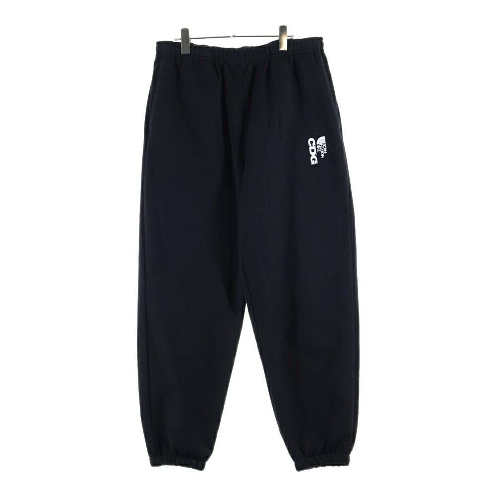 THE NORTH FACE(ザノースフェイス) 大きさ:M ×CDG シーディージー ロゴタイプ青写真 ドローストリング スウェットパンツ 黒いこと NB02603CD【新古品/中古】【座標軸S】【色合い黒いこと】【取りまわしバス発着場BRING横浜ビブレ店】