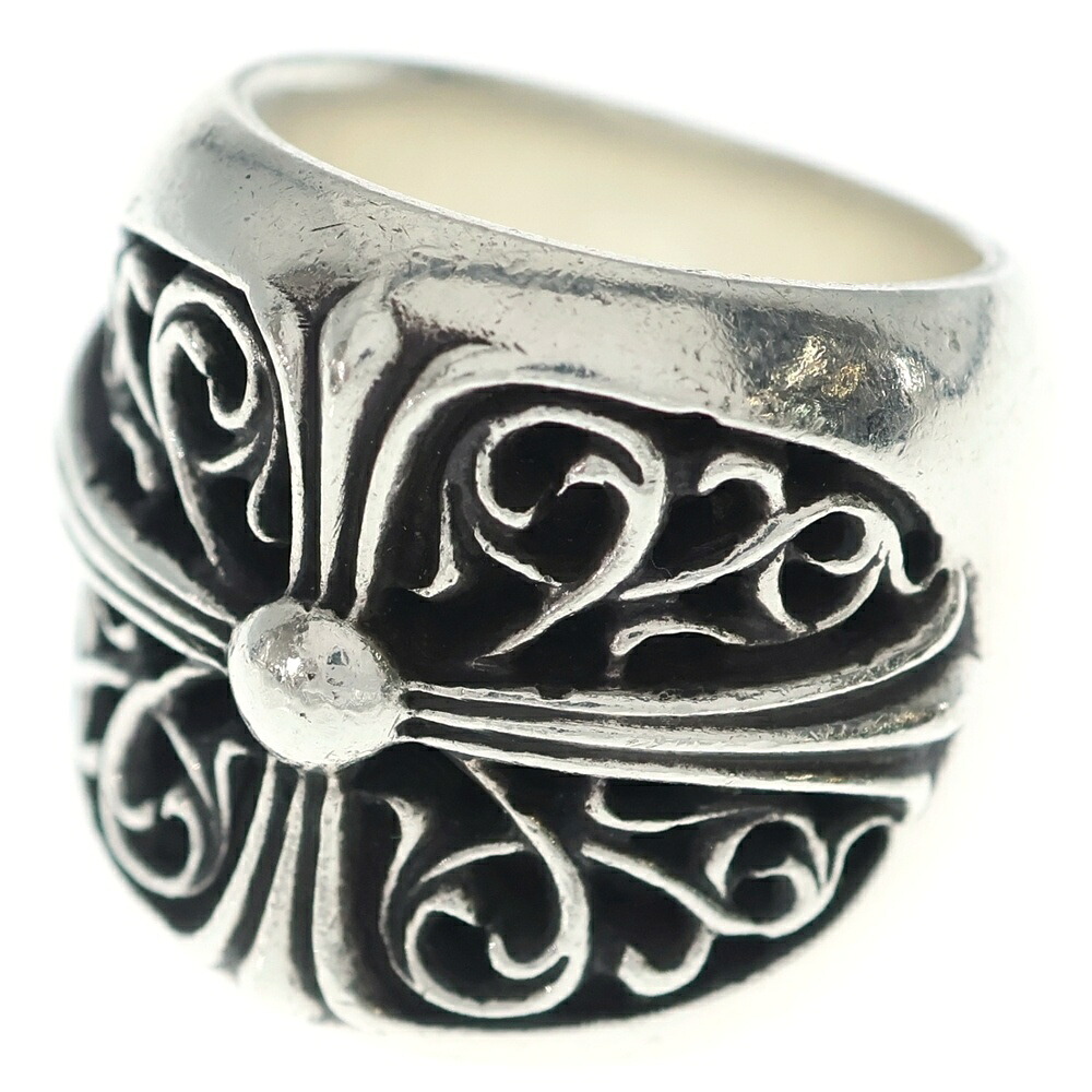 CHROME HEARTS(クロムハーツ) サイズ:19.0号 CLASSIC OVAL クラシックオーバルクロス リング シルバー BCA340【中古】【程度B】【カラーシルバー】【取扱店舗BRINGアメリカ村店】|ブランド買取・販売 BRING
